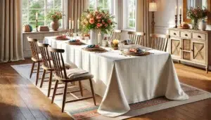 dark gray table linens