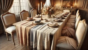 brown tablecloths