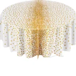 Golden Dot Custom Printed Table Cloth