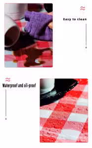 pastel plastic table covers