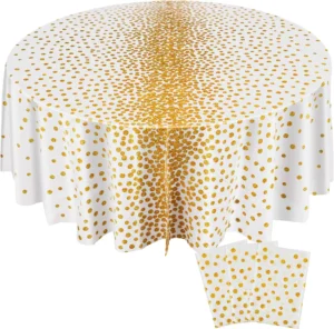 beige table cover plastic