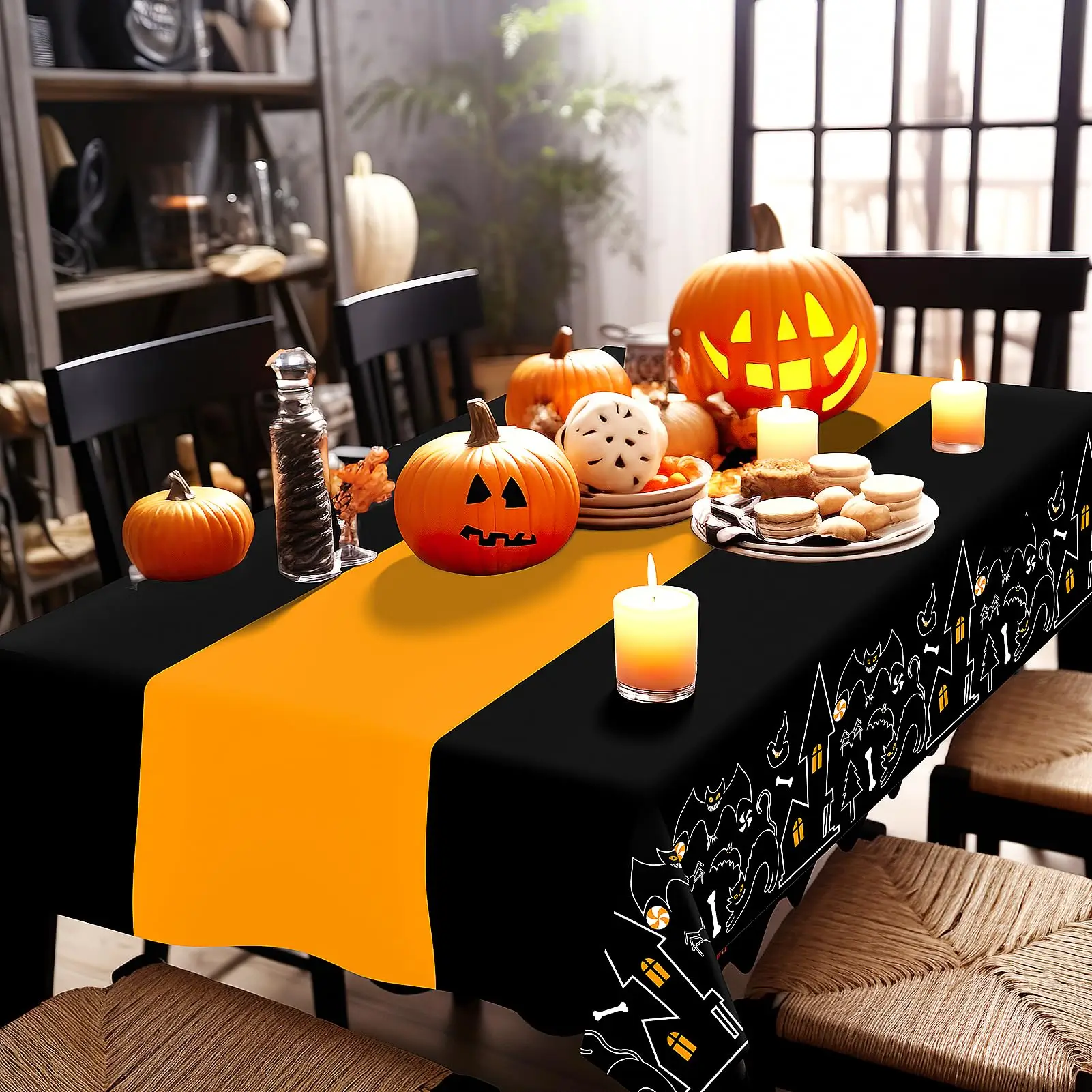 layered table cloths