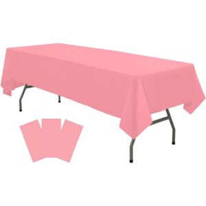 beige table cover plastic