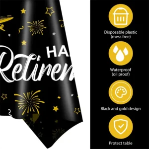 halloween tablecloth nearby