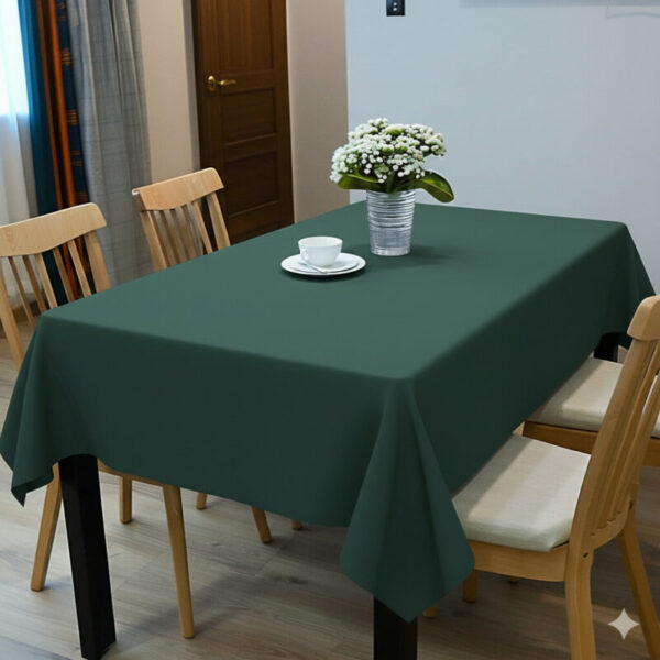 1758856335 Rectangle Tablecloth Hunter Emerald Green Table Cover