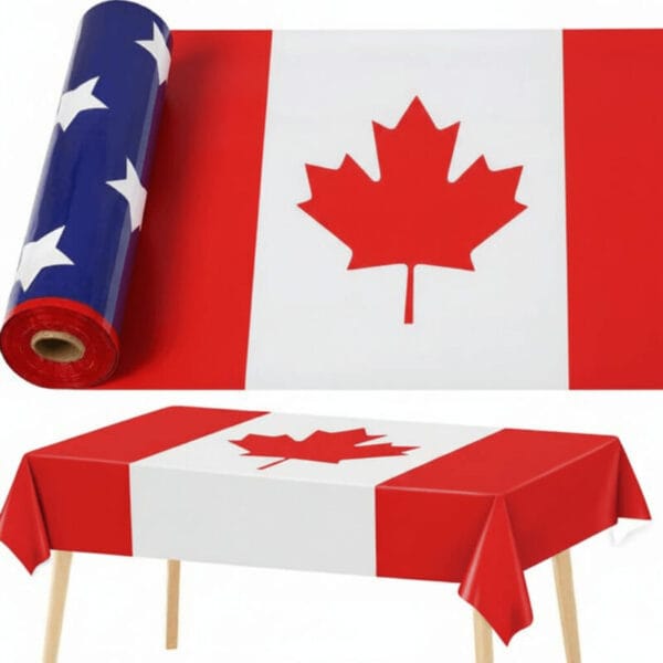1759113343 Canada Flag Tablecloth Roll